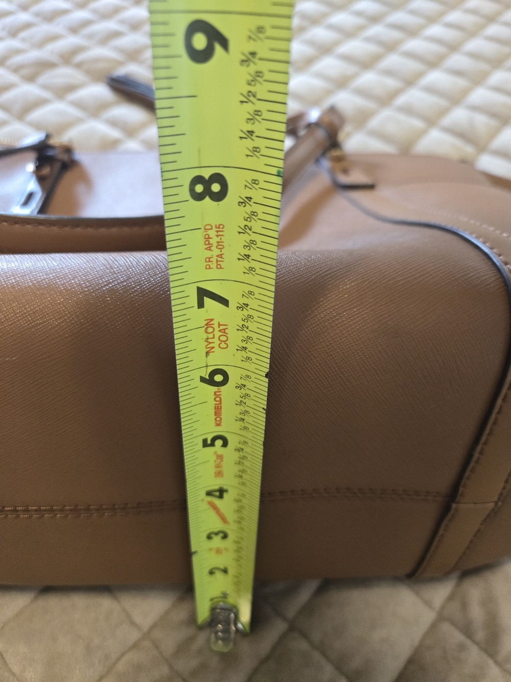 Michael Kors Tan Leather Tote Bag - Picture 11 of 13